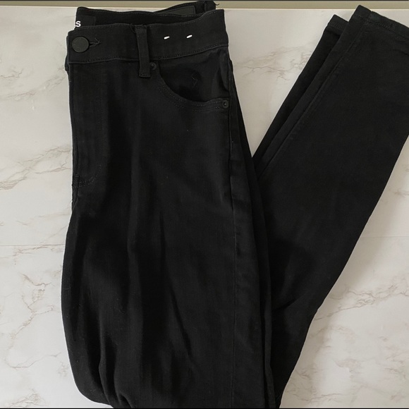 Express Black Ripped Jeggings - Picture 1 of 2